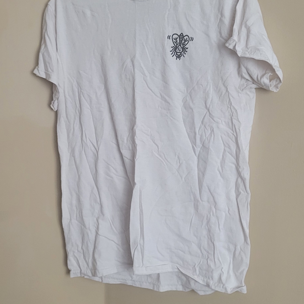 White Men's Tee with Graphic Design